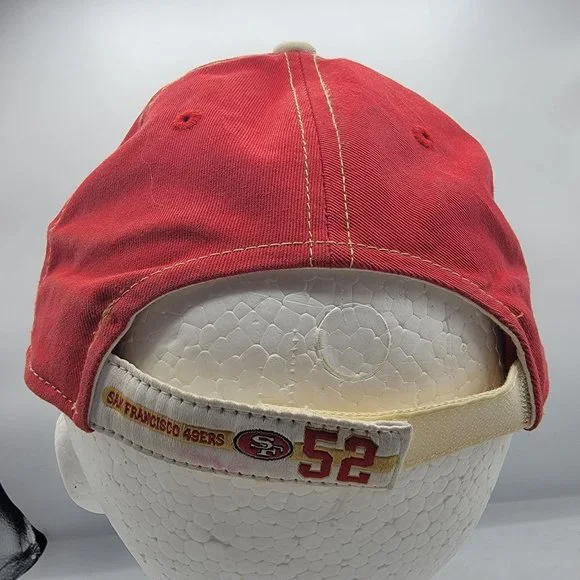 Reebok San Francisco 49ers Willis 52 Red Hat Cap Adjustable Casual Football